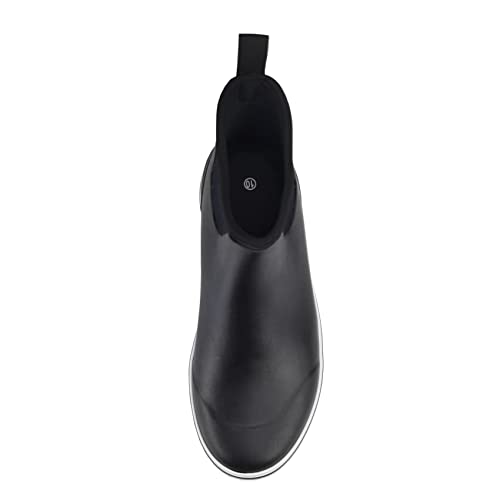 SYLPHID Ankle Deck Boots for Men Waterproof Rain Shoes Neoprene Rubber Footwear for Gardening Fishing Hunting and Camping2