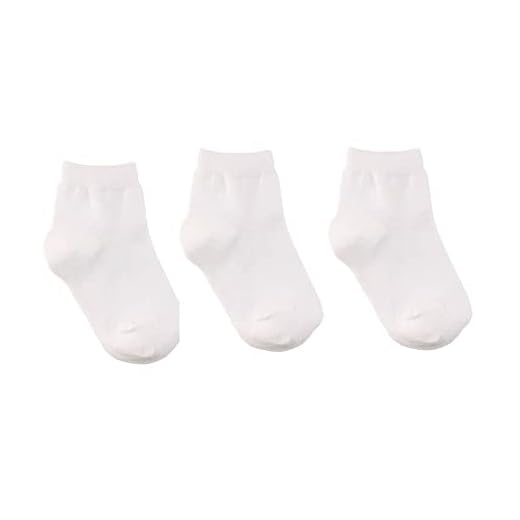 Lupo Básica, Kit 3 Pares Criança Unissex, Branca/Branca/Branca, 8