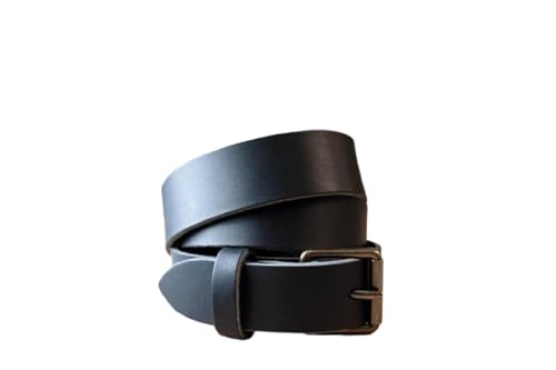 Leather Belt for Men – Premium 100% Full Grain Vegetable Tanned Leather – Handmade in USA – Durable Gift for Him