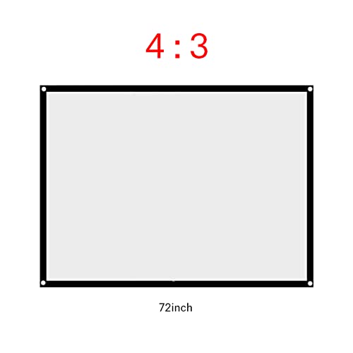 Pantalla de proyección portátil plegable 72 pulgadas 4:3 miniatura 3