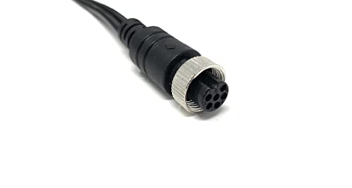 Image of Vehicle Dash Cam 6pin Video Extension Cord, 10ft - with Aeronautic Adapter for Backup Camera and AI Video Systems - Car Accessories - Compatible with RVs, Cars, Trucks, and Wireless Dash Cams