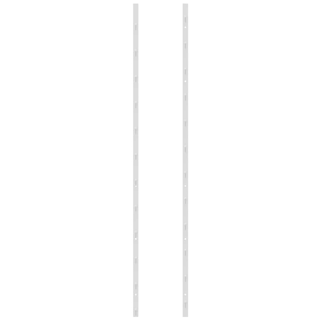 Wand Weinregal für 36 Flaschen 2 Stück Weiß, Eisen Flaschenregal mit Wandmontage für Küche, Bar, Keller und Speisekammer, Lagerung und Aufbewahrung