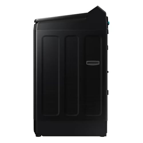 Image of Samsung 12 kg 5 Star AI Wash Top Load Washing Machine with Heater, Eco Bubble, BubbleStorm, Dual Storm Pulsator, Soft Close Lid, Black Caviar (WA80F12B6B, 2025 Model)