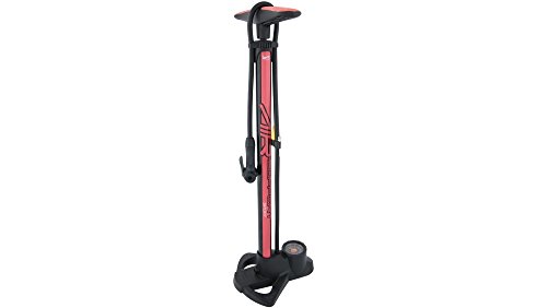 CONTEC Air Support bicycle stand pump for all valves up to 10 bar 2018, Color:rot