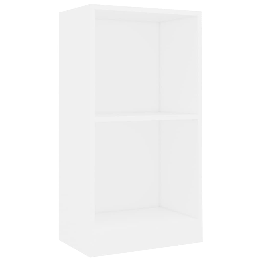 Libreria bianca 40 x 24 x 75 cm, materiale in legno, 2 scomparti, robusto scaffale per libri, foto, piante, versatile raccoglitore per documenti, armadio, facile da pulire