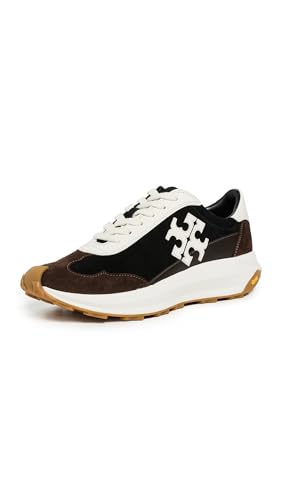 Tory Burch Womens Tory Trainers Perfect Black/Blanc/Cocoa 7.5 Medium US