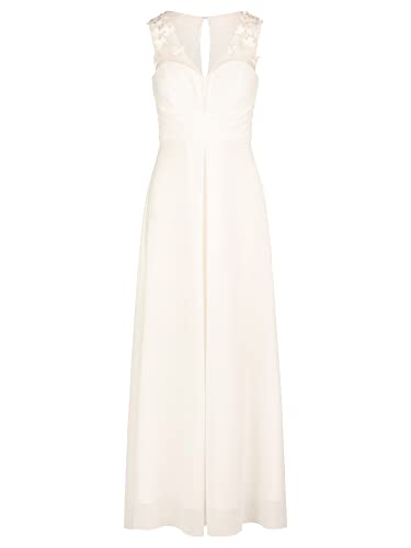 ApartFashion Damen Hochzeitskleid Kleid, Creme, 36 EU