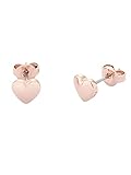 Ted Baker Harly Tiny Heart Stud Earrings For Women (Rose Gold)