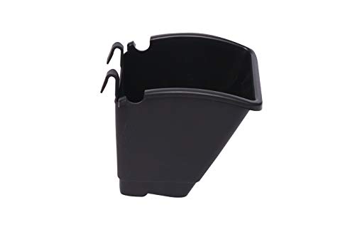 Image of Bio Blooms Agro India Pvt.Ltd. M2 Model Vertical Wall Hanging Garden Pots| 50 Pots | Black Color | Outdoor Use & Indoor Use