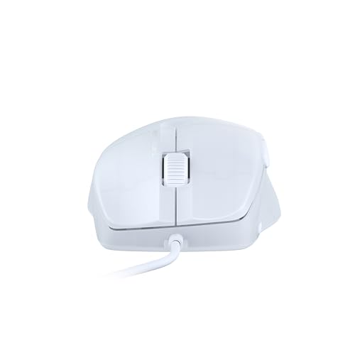 Pure SEL - Mouse da gioco RGB ergonomico ultraleggero, sensore ottico a 8K DPI, sistema di pretensionamento, illuminazione RGB - Bianco - Mouse gaming - Immagine 4