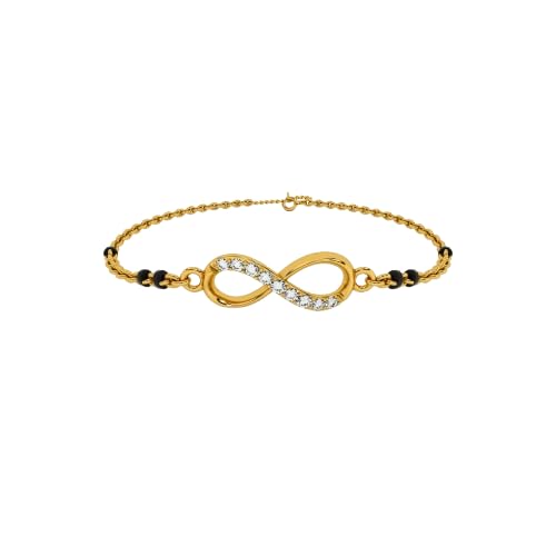 palmonas Endless Love 925 Sterling Silver Mangalsutra Bracelet for Women - 18K Gold Vermeil Plated, Waterproof & Anti Tarnish, Perfect for Any Occasion Delicate Mangalsutras-picture-10