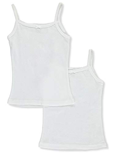 Marilyn Taylor Cookie's Girls' Pointelle Hearts 2-Pack Camis - White, 2t - 3t