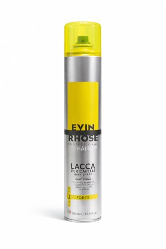EVIN RHOSE Lacca per Capelli Effetto Luce Tenuta Forte con Pro-Vitamina B5, 500ml