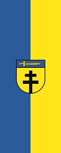 Drapeau Dornstadt 120 x 300 cm pour mât de mairie et fêtes locales