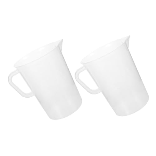 UKCOCO 2pièces Lot De Tasses à Mesurer Plastique Graduées Pour Cuisine Et Expériences Scientifiques Verseur De Liquide