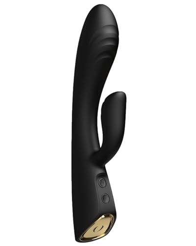 Vibromasseur Flexi Rabbit noir - Vibromasseur point G et clitoris - sextoys rabbit - Vibromasseur chauffant - Vibromasseur rabbit chauffant
