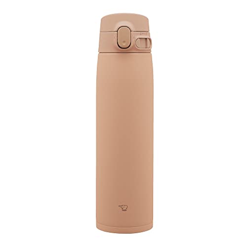 Image of Zojirushi SM-VA72-TM Water Bottle, One-Touch Stainless Steel Mug, Seamless, 24.3 fl oz (720 ml), Pale Taupe