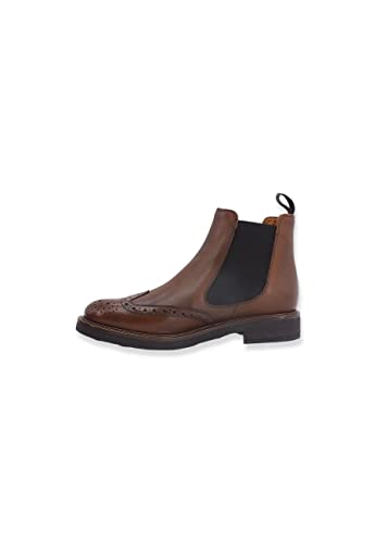 Frau 96N6 Noyer Beatles Anglais Chaussures pour Femmes Bottines Cuir - Les Beatles, Paul McCartney, John Lennon, RIngo Starr, George Harrison Frau 96N6 Noyer Beatles Anglais Chaussures pour Femmes Bottines Cuir