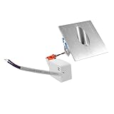 Lampe d'escalier à LED carrée : peut être utilisée comme lampe d'escalier, lampe de marche, mur, etc., lampe d'escalier efficace