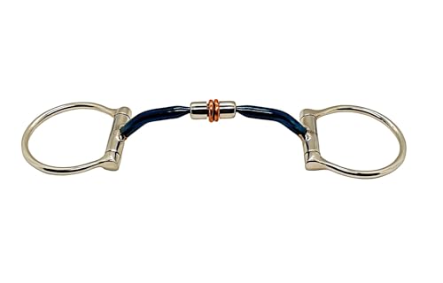 Bello-Equine Western D Snaffle Bit High Port – Sweet Iron - 130mm