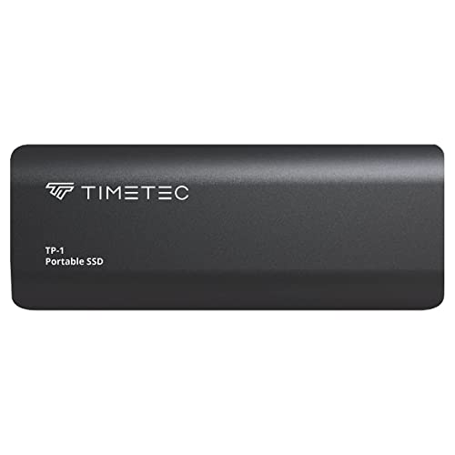 Timetec Przenośny zewnętrzny dysk SSD USB 3.2 Gen2 typ C do 560 MB/s ultralekki aluminiowy mini zewnętrzny dysk półprzewodnikowy z kablem USB C na A / adapter USB A na C komputery