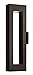 Hinkley 1644SK-LED Atlantis - 7.5 Inch 11W LED Large Outdoor Wall Lantern, Satin Black Finish with Etched Glass