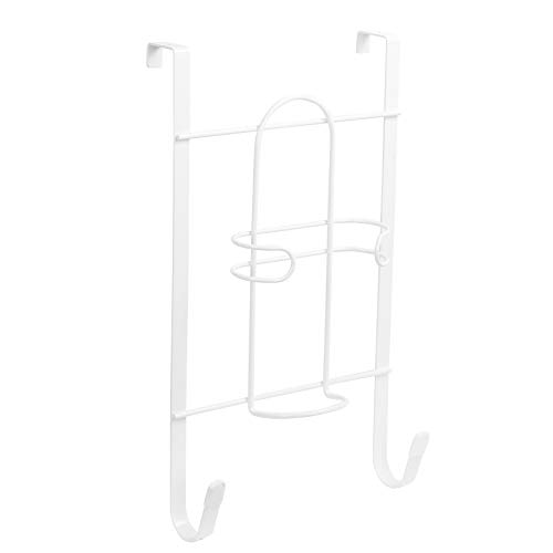 Spectrum Diversified Over-the-Door Iron & Ironing Board Holder, No-Installation Iron, Sturdy Steel Construction With Rubberized Hook Ends, Laundry Room Storage & Closet Organization
