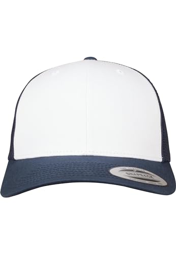 Flexfit Retro Trucker Colour Front Kappe, azul marino / blanco, Talla única