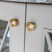 世紀Glamour /ユーコンソリッド真鍮キャビネット家具キッチン1 – 1 / 2