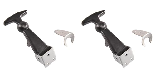 MULTIBROS Lot de 2 paires de supports de capot en caoutchouc à fermeture rapide - Support en caoutchouc avec support et languette de fixation - Pour tracteur,...