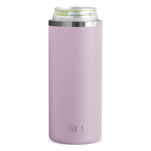 Simple Modern Skinny Can Cooler | Slim Insulated Stainless Steel Drink Sleeve Holder | Insulate...