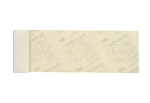 Scotch 3750P2CR Envelope/Package Sealing Tape Strips, 2-Inch x 6-Inch, Clear, 50/Pack