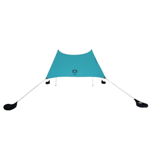 Neso Grande Portable Beach Tent Sun Shelter - Lightweight Beach Shade Canopy - Easy Setup for Family Outings - Patented Reinforced Corners - UPF 50+ Sun Protection - 7ft Tall, 9 x 9ft - Teal