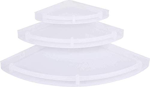 RSC Bathroom Corner Plastic Shelf Shelves for Home Decor (Set of 3 Pcs, White) (B08LDJWDGL) Amazon Price History, Amazon Price Tracker