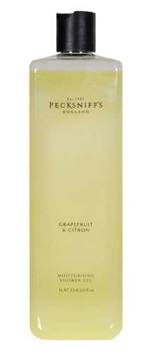 Pecksniff's Grapefruit & Citron Shower Gel - Gentle Cleanser for Sensitive Skin - Moisturizing & Hydrating - All Natural Cruelty Free Body Wash, 1000 ml / 33.80 Fl Oz