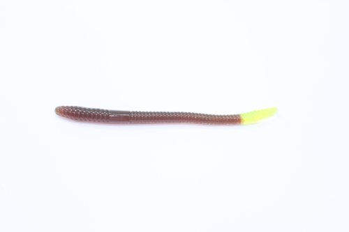 Zoom Bait Finesse Worm Bait-Pack of 20 (Motoroil Chartruese, 4.75-Inch)