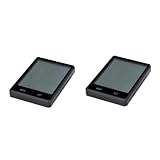 Kisangel 2 Stück Wasserdichter Fahrradcomputer Drahtloser Odometer für Mountainbikes Kompakt und Leicht mit Hintergrundbeleuchtung Misst Geschwindigkeit und Fahrzeit für Radfahrer und