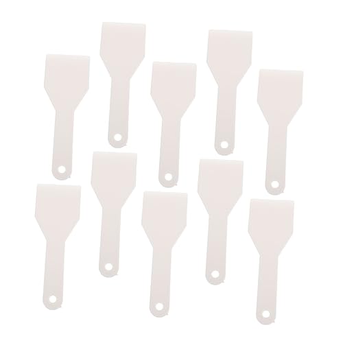 KONTONTY 10pcs Deicing Shovel Deicing Scoops Fridge Deicing Scraper Vehicle Ice Scraper Vehicle Snow Removal Refrigerador para Cuarto Freezer Frost Auto Frigobar Ice Box Plastic White Car