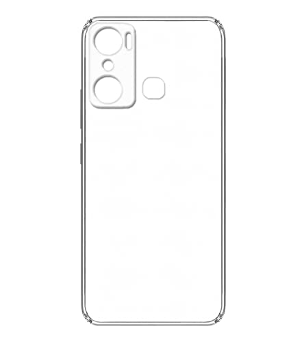 Image of Transparent Soft Silicone TPU Flexible Back Cover Compatible with Infinix Hot 20 Play and Screen Guard
