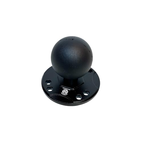 Stratum Outdoors Ball Mount with Round Plate - C Size 1.5 Ball - Compatible with The Stratum Outdoors Ball Mount Transducer Pole & Marine Electronics - Comatible with RAM Mounts
