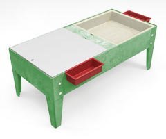 Double Mite Activity Center with 2 Mega Trays - Green