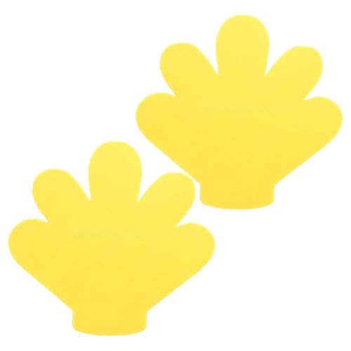 Totority Five Finger Gloves Cheering Props Cheerleading Pom Poms for Gloves Flower Girl Gloves Pom Poms