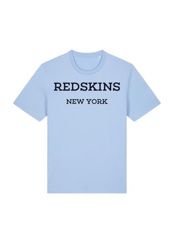 Tee shirt Redskins bleu ciel pour un style décontracté estival