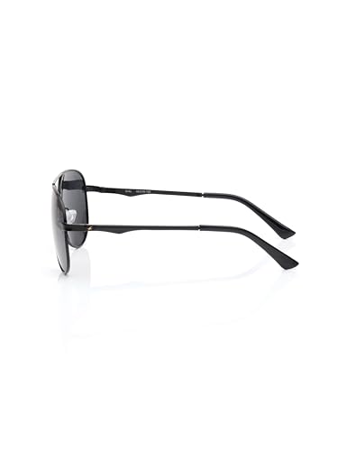 Image of Fastrack Tees Black Pilot Polarized Unisex Sunglasses