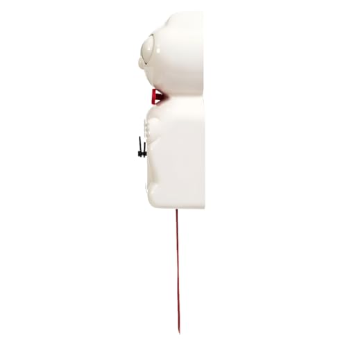 Horloge Kit Cat Klock Candy Cane Rouge : Édition Limitée Originale de California Clock