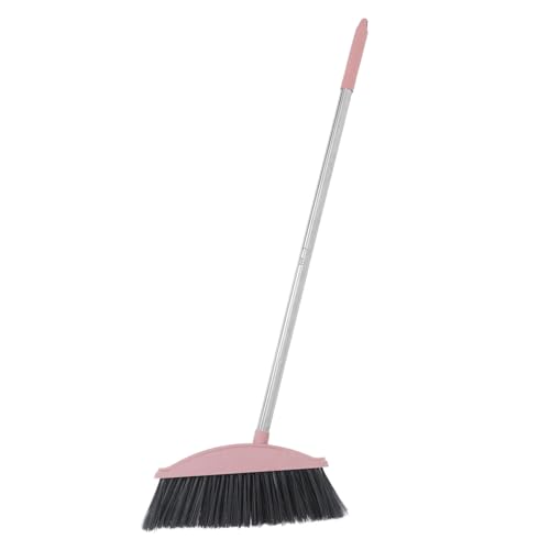 CLISPEED Heavy Duty Broom with Ergonomic Handle for Indoor Outdoor Cleaning Durable Commercial Sweeping Tool for Home Use for Pet Hair Removal Dust Control