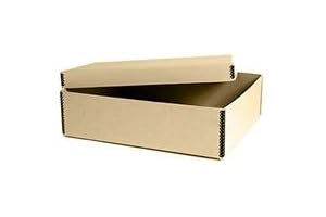 Archival Methods Tan Metal Edge Short Top Box 12.5x15x4.25