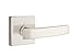 EMTEK Concealed Fastener Square Rosette Passage Set with Matching Finish Geneva Lever - Choice of 7 Finishes - C5110GVUS15 - Satin Nickel (US15)