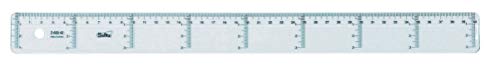 SAFTA- Glass Ruler, Transparent, 40 cm (400940)