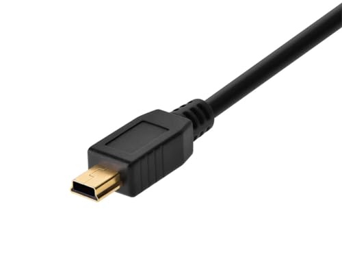 Synergy Digital USB Cable, Compatible with ACTIVEON CX Camcorder USB Cable 3' USB 2.0 A to Mini B - (5 Pin)
